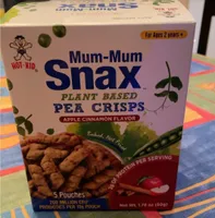 Mum-Mum Snax Pea Crisps Apple Cinnamon