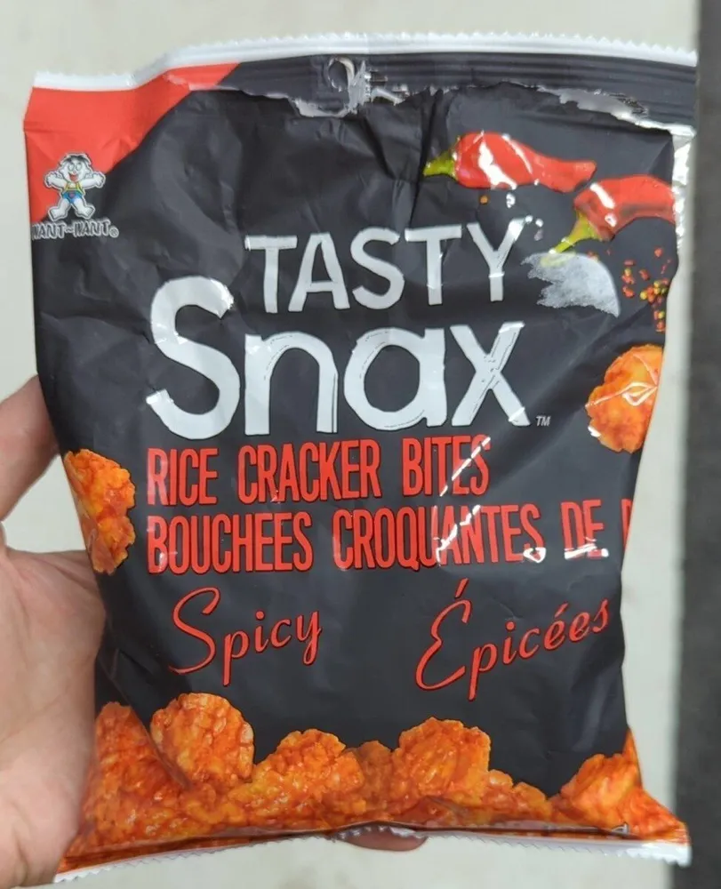 Tasty snax - rice cracker bites - spicy