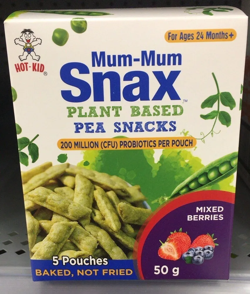 Mum-Mum Snax Pea Crisps Mixed Berries