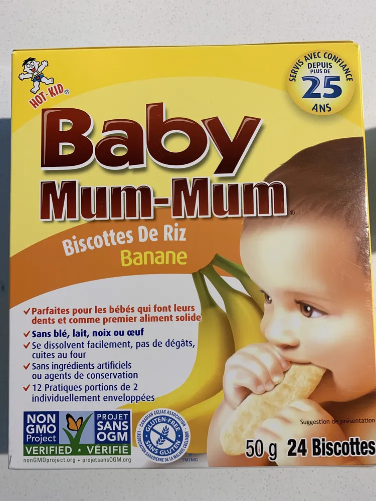 Banana rice rusks