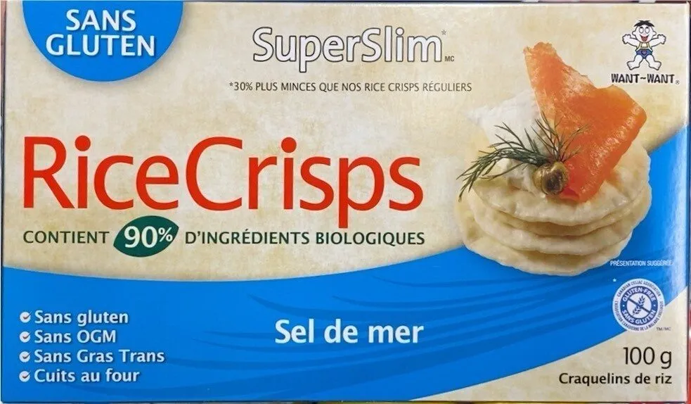 SuperSlim Rice Crisps Sea Salt