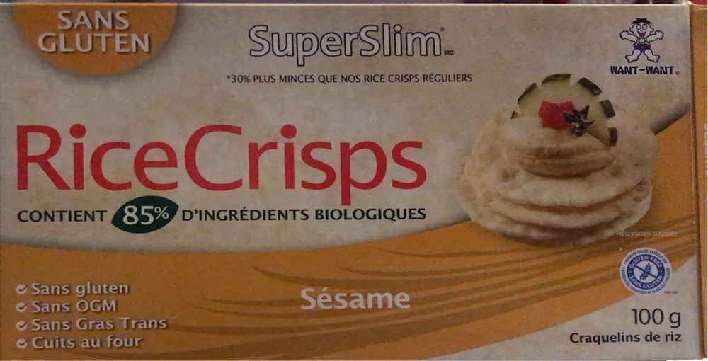SuperSlim Rice Crisps - Sesame