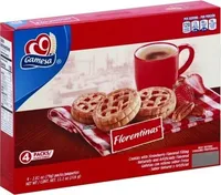 Florentinas cookies with strawberry flavored filling