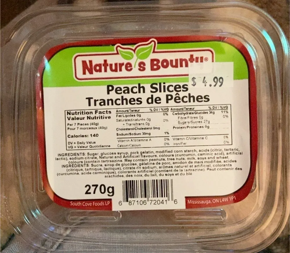 Peach Slices