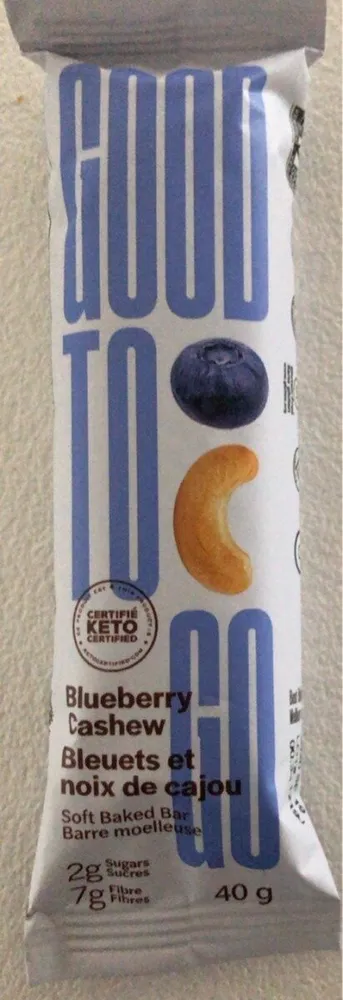 Blueberry Cashew Snack Bar