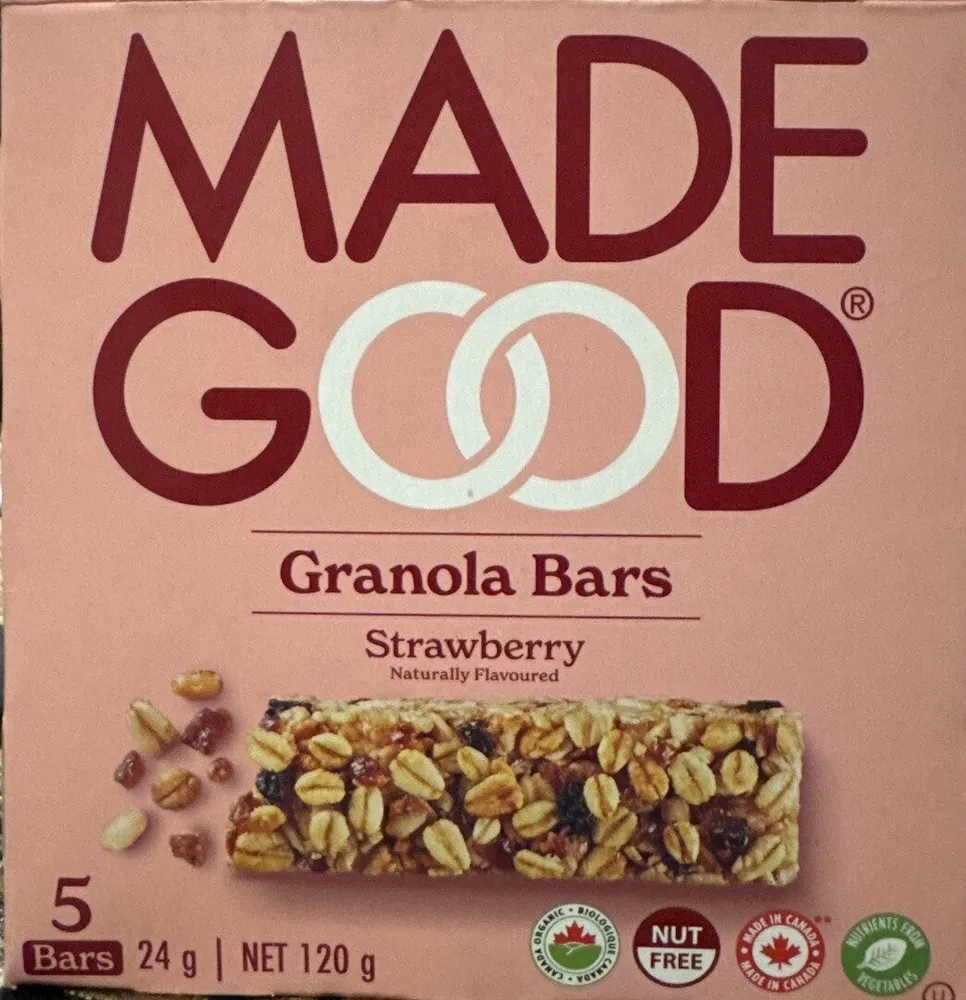 Organic Strawberry Granola Bars
