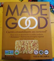 Carrés croustillants au caramel