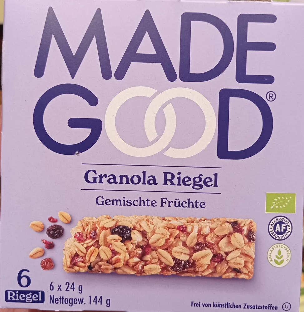 Gemischte Beeren Granola Riegel