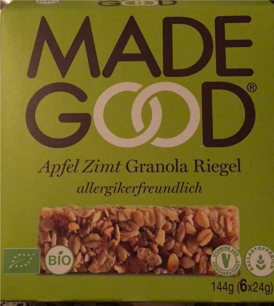 Apfel Zimt Granola Riegel