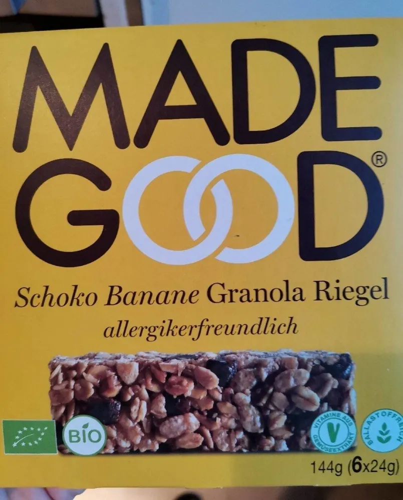 Made good Schoko Bananen Riegel