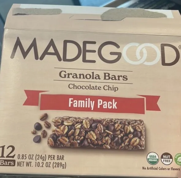 Granola Bars Chocolate Chip