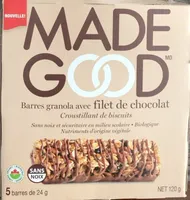 cookie crumble flavour organic drizzled granola bars