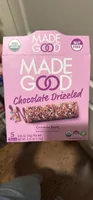 Organic drizzled, granola bars, birthday cake flavor
