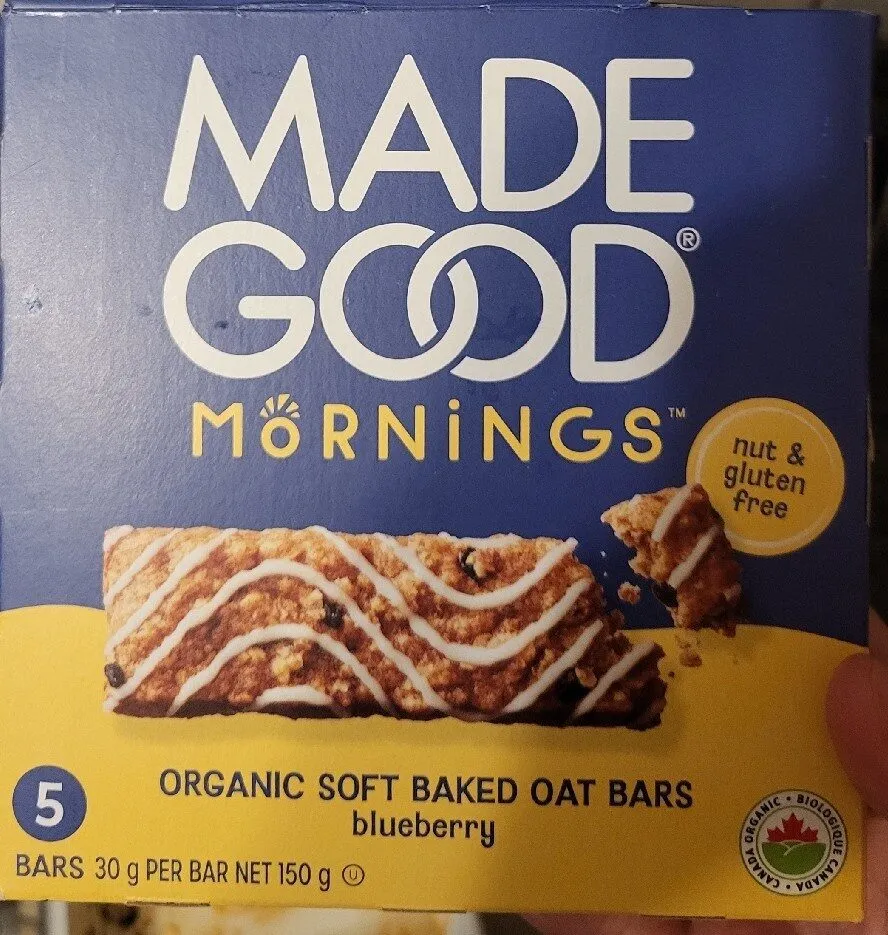 Organic Soft Baked Oat Bars blueberry