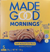 Soft baked oat bars blueberry flavour