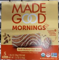 ORGANIC SOFT BAKED OAT BARS cinnamon bun