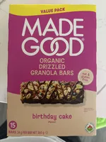 Organic Drizzled Granola Bars Birthday Cake