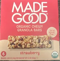 Organic Chewy Granola Bars- Strawberry