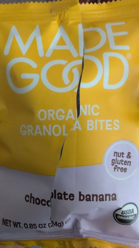 Organic Granola Bites chocolate banana