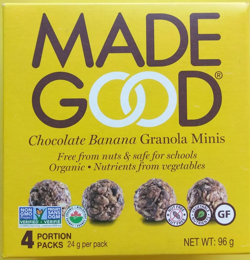 Chocolate Banana Granola Minis