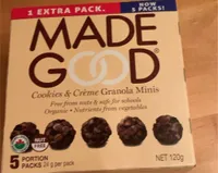 Cookies and creme granola minis