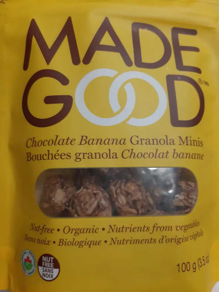 Chocolate Banana Granola Minis