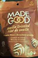 Vanilla Drizzled Granola Bites Cookies & Crème