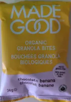 organic granola bites chocolate banana