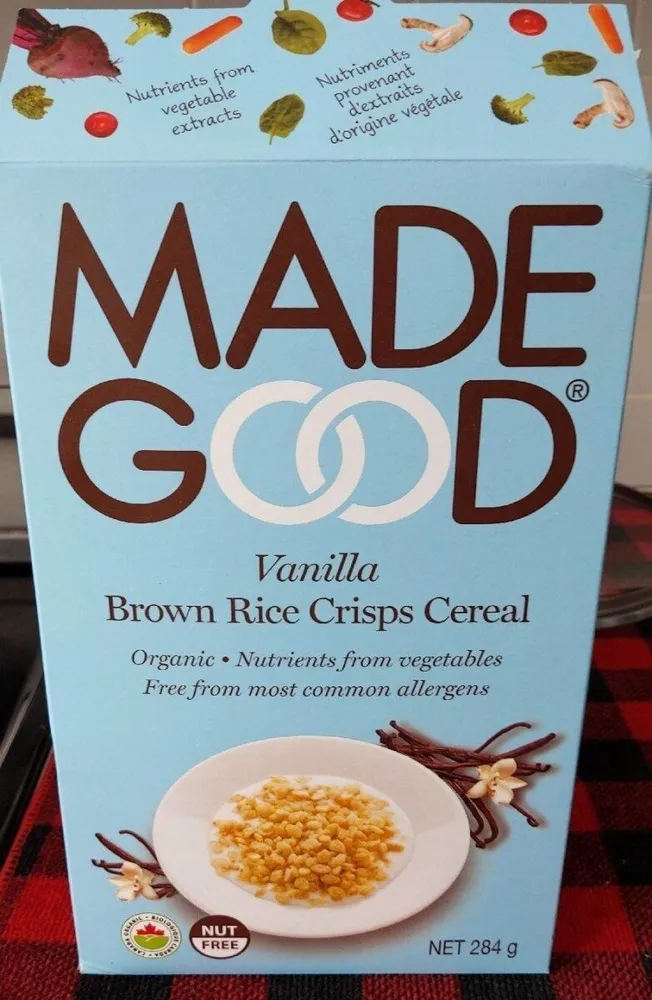 Vanilla Brown rice crisps cereal