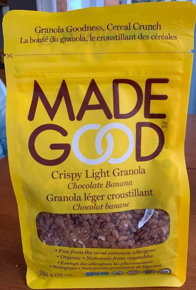 Organic Crispy Light Granola Chocolate Banana