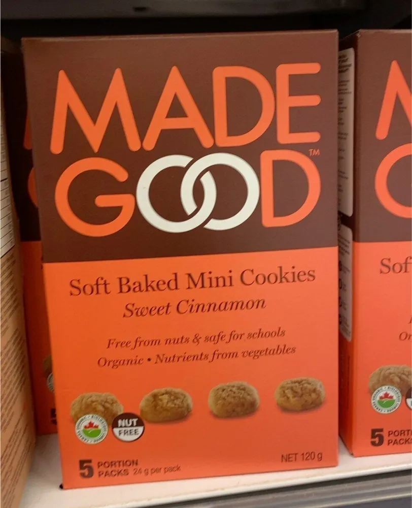 ORGANIC SOFT BAKED COOKIE BITES sweet cinnamon