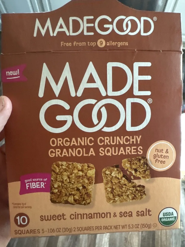 ORGANIC CRUNCHY GRANOLA SQUARES