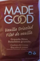 Vanilla Drizzled Granola Bites - Cookies and Crème