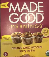 Organic Baked Oat Cups