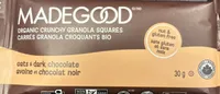 ORGANIC CRUNCHY GRANOLA SQUARES oats & dark chocolate
