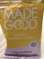 Organic Granola Bites lemon blueberry