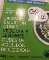 Légumes cubes de bouillon biologique