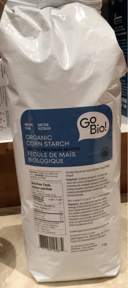 Organic corn starch