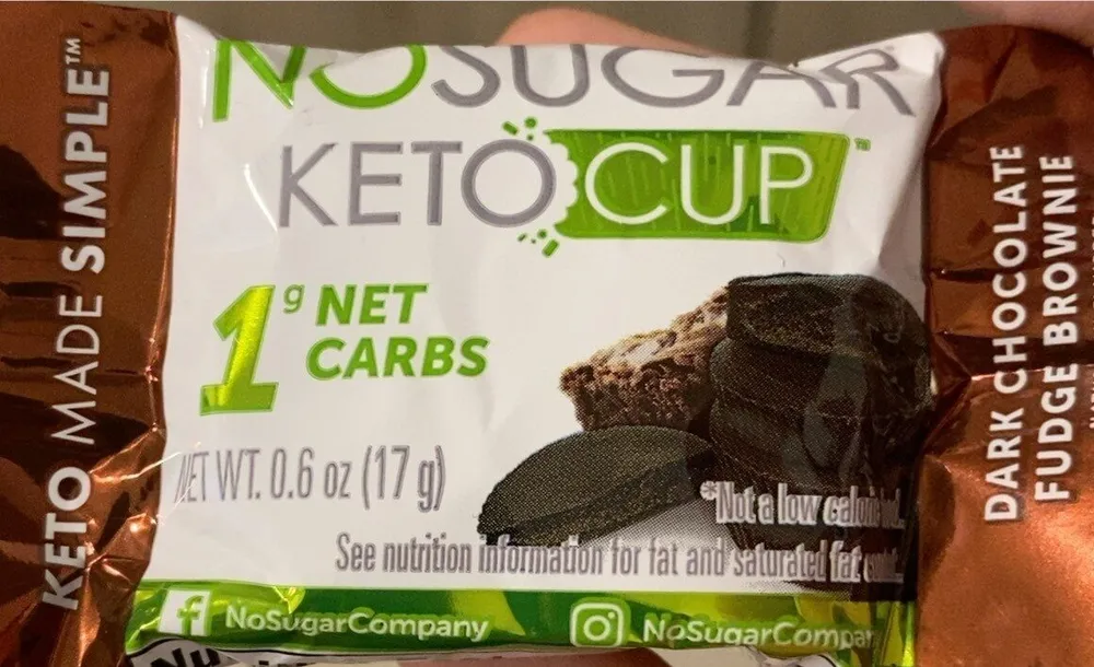 Keto Cup Dark Chocolate Fudge Brownie