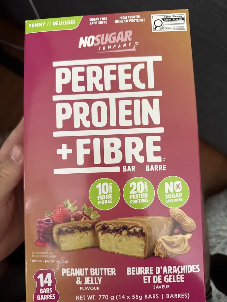 Perfect Protein + Fibre Bar Peanut Butter & Jelly Flavor