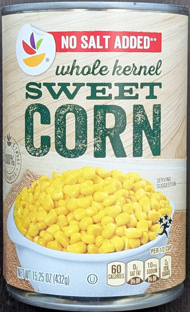 whole kernel SWEET CORN