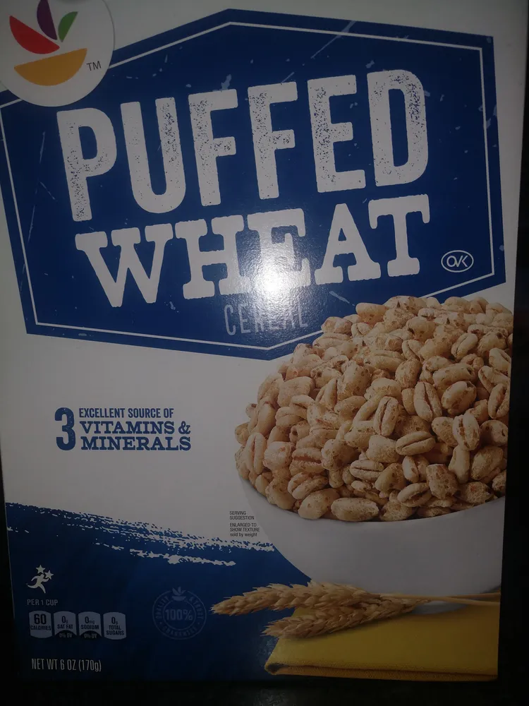 Giant, puffed wheat