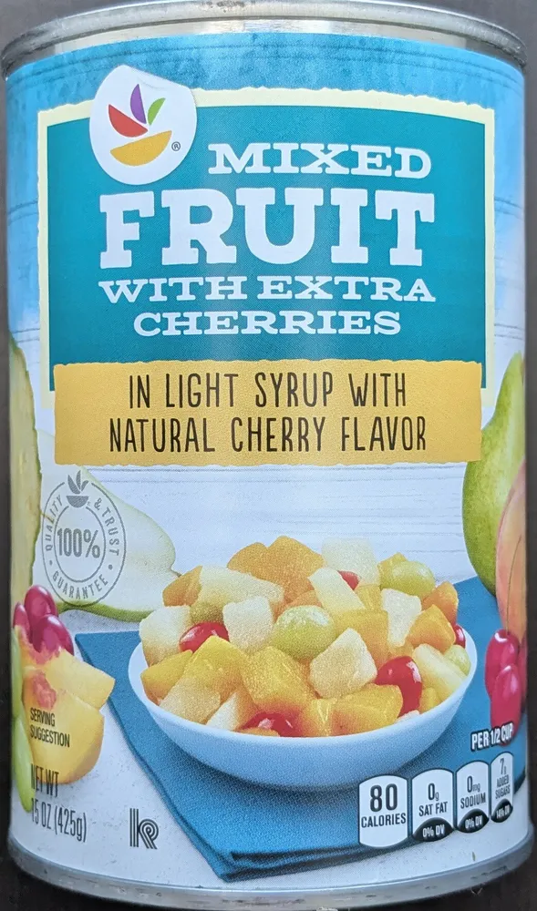 Mixed Fruit Triple Cherry in Cherry Flavored Light Syrup