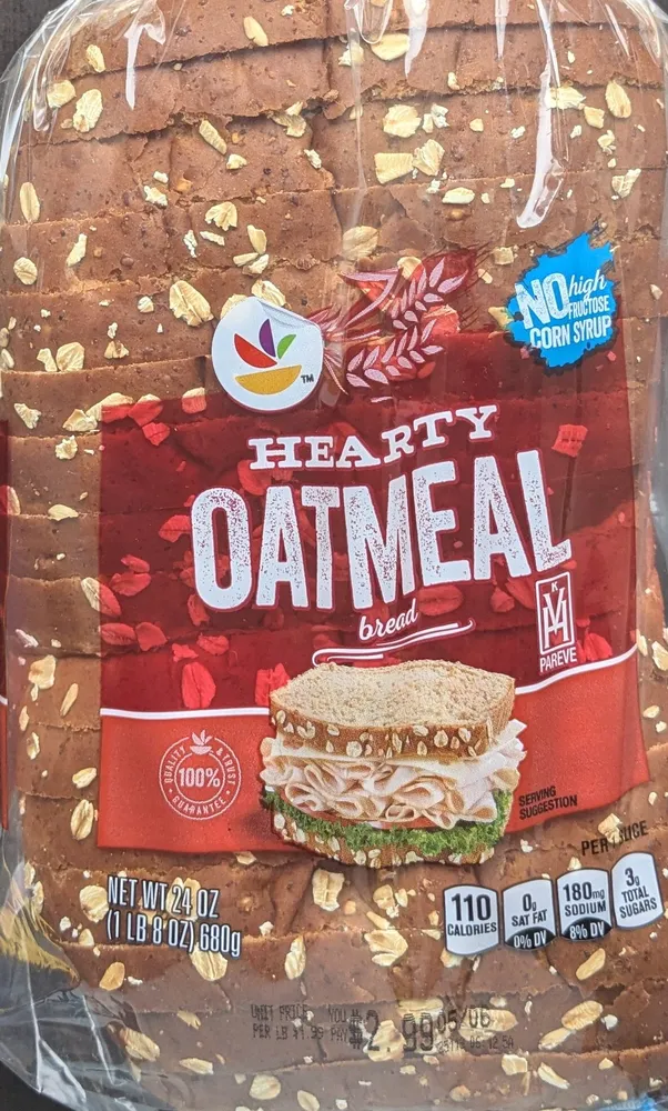 Hearty oatmeal bread
