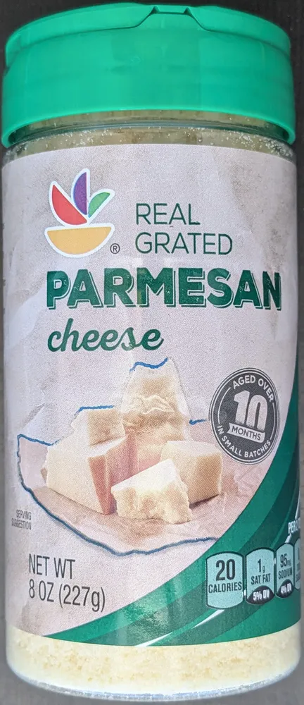 Real grated Parmesan cheese