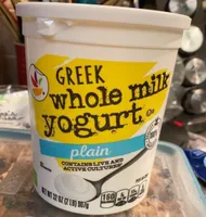 Greek whole milk yogurt