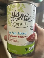 No salt added tomato sauce