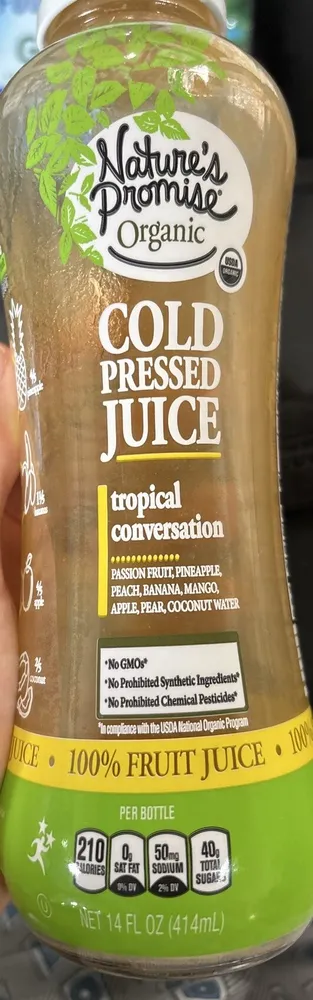 Organic Cold Pressed Juice Tropical Conversation