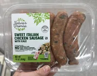 Sweet Italian chicken sausage with kale