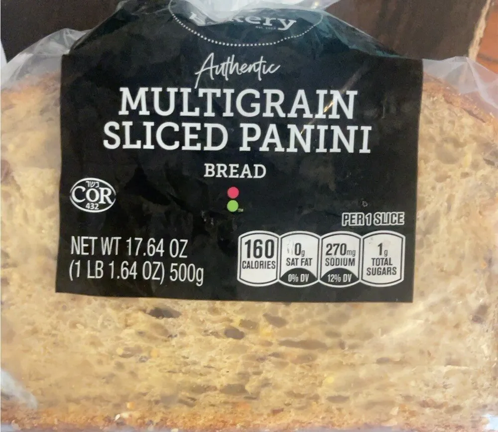 Multigrain sliced panini